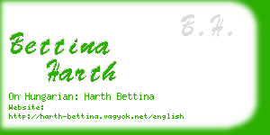 bettina harth business card